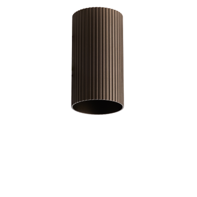 Lampa Lucas Ribbed Tube 9 Anodised Bronze AZ6129 | Azzardo