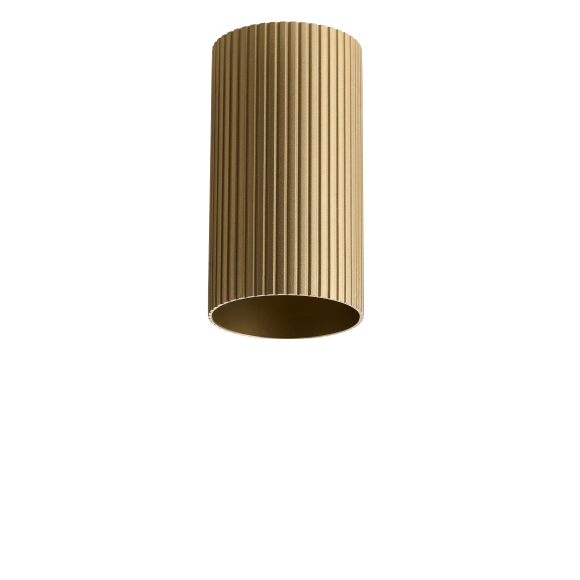 Lampa Lucas Ribbed Tube 9 Anodised Gold AZ6128 | Azzardo