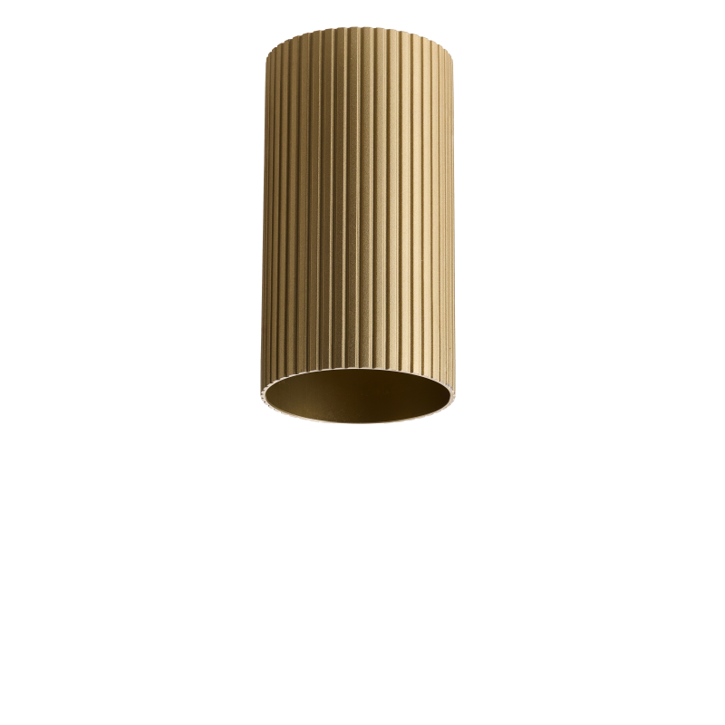 Lampa Lucas Ribbed Tube 9 Anodised Gold AZ6128 | Azzardo