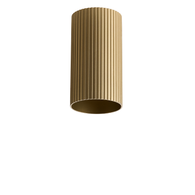 Lampa Lucas Ribbed Tube 9 Anodised Gold AZ6128 | Azzardo