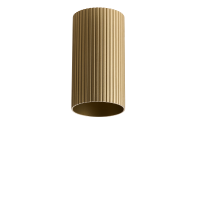 LUCAS RIBBED TUBE 9 ANODISED GOLD | Azzardo