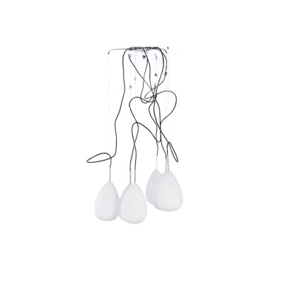 Lampa wisząca Mirage-6 White Wiszaca AZ0157 | Azzardo