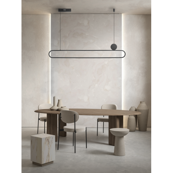 Lampa Nicodemo Pendant Cct Dimm Bk + Remote Control | Azzardo