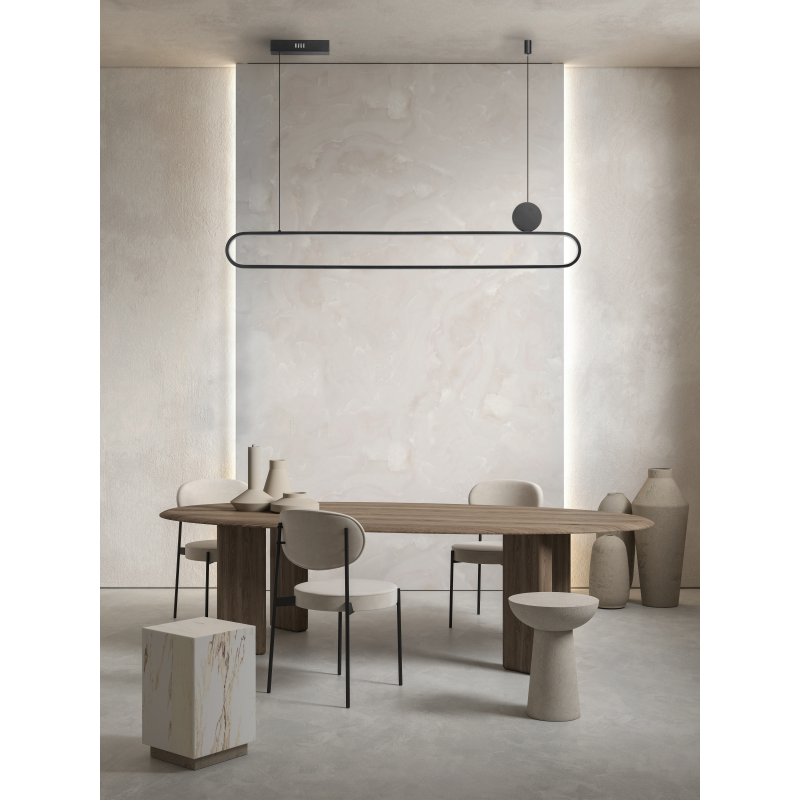 Lampa Nicodemo Pendant Cct Dimm Bk + Remote Control | Azzardo