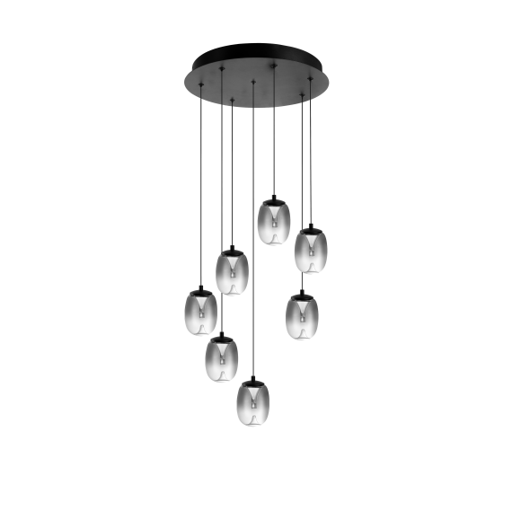 Lampa Pamela 11 Round 7 Smoky AZ6270 | Azzardo