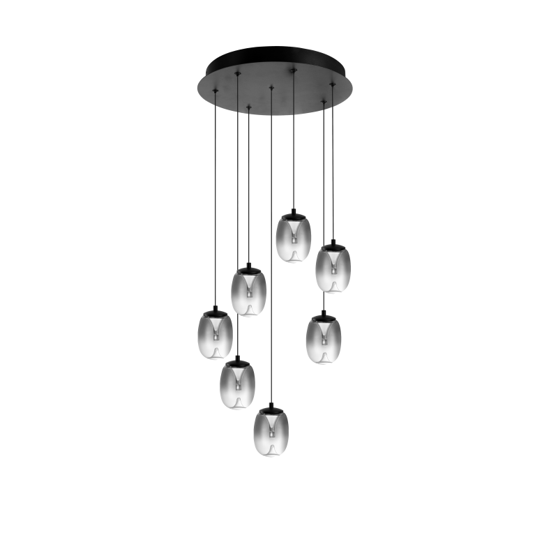 Lampa Pamela 11 Round 7 Smoky AZ6270 | Azzardo