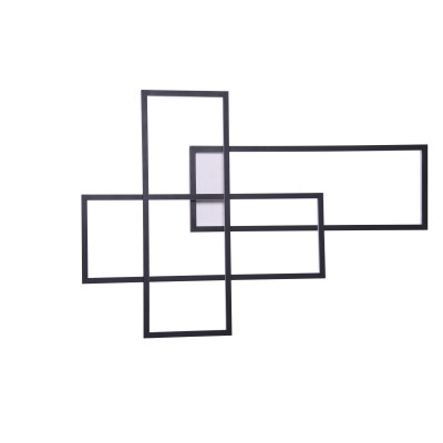 QUADRATUS WALL DIMM BLACK | Azzardo