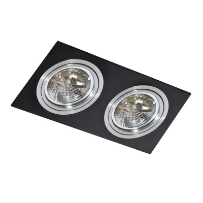 Lampa Siro 2 Bk/Alu Wpust AZ0772 | Azzardo