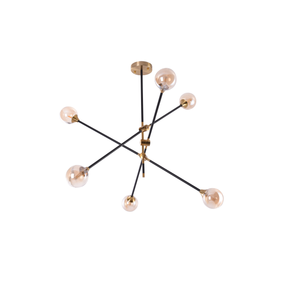 Lampa Solen 6 Bk/Go AZ4700 | Azzardo