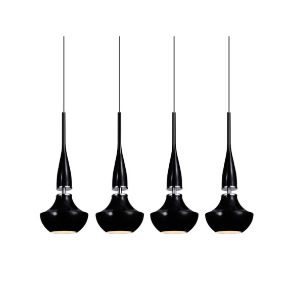 Lampa wisząca Tasos 4 Wiszaca Black AZ0885 | Azzardo