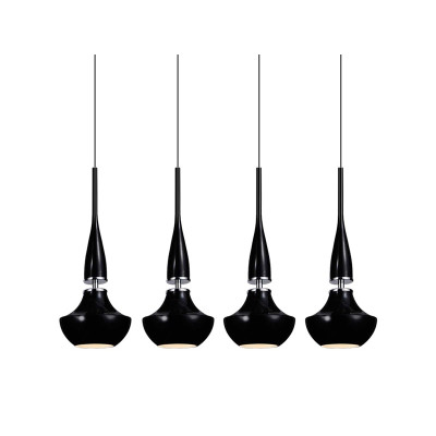 Lampa wisząca Tasos 4 Wiszaca Black AZ0885 | Azzardo