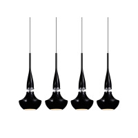 Lampa wisząca Tasos 4 Wiszaca Black AZ0885 | Azzardo