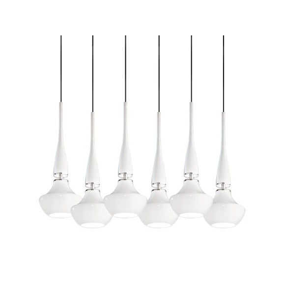 Lampa wisząca Tasos 6 White Wiszaca AZ1883 | Azzardo