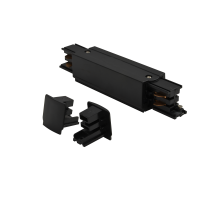 TRACK 3LINE POWER + 2 x END CAP BK | Azzardo