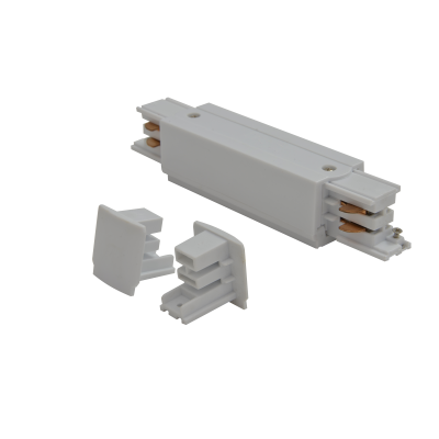 TRACK 3LINE POWER + 2 x END CAP WH | Azzardo