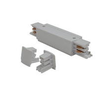 TRACK 3LINE POWER + 2 x END CAP WH | Azzardo