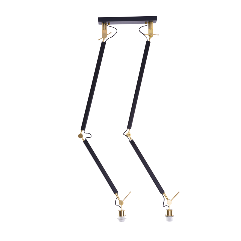 ZYTA 2 S PENDANT LAMPBODY BK/GO | Azzardo