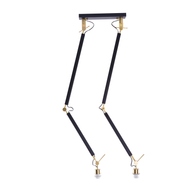 ZYTA 2 S PENDANT LAMPBODY BK/GO | Azzardo