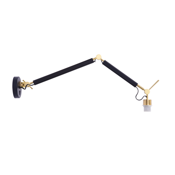 Lampa Zyta S Wall Lampbody Bk/Go AZ4190 | Azzardo