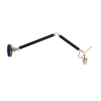 Lampa Zyta S Wall Lampbody Bk/Go AZ4190 | Azzardo