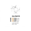 Lampa Zyta Wall Xs Bk Zfwh AZ1533 | Azzardo