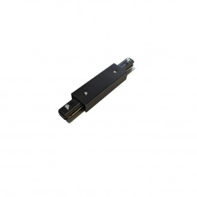 TRACK 1LINE STRAIGHT CONNECTOR POWER BK | Azzardo