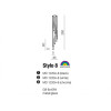 STYLO 8 WHITE LAMPA | Azzardo