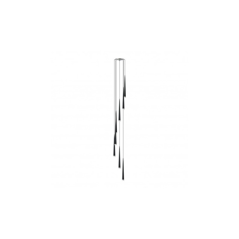 Lampa wisząca Stylo 8 Black Wiszaca AZ0161 | Azzardo