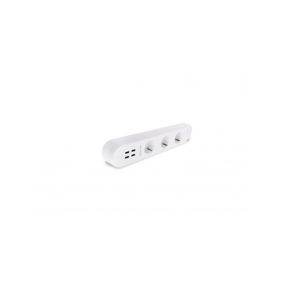 Lampa Smart Power Strip 16A + Usb 32A Wh AZ3477 | Azzardo