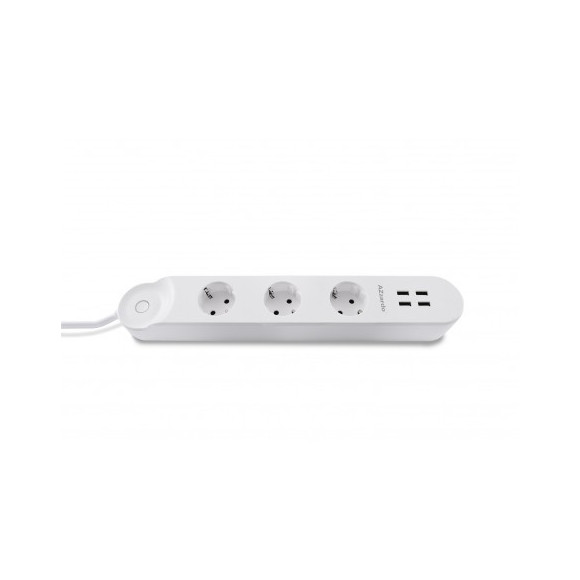 Lampa Smart Power Strip 16A + Usb 32A Wh AZ3477 | Azzardo