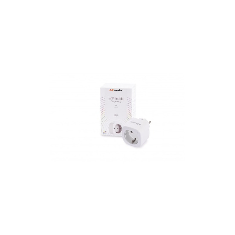 Lampa Single Smart Plug 16A Wh AZ3478 | Azzardo