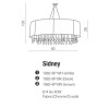 Lampa Sidney Brown Owalna AZ1839 | Azzardo