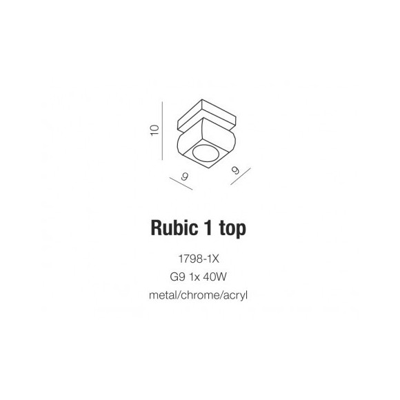 RUBIC 1 TOP | Azzardo RUBIC 1 TOP | Azzardo
