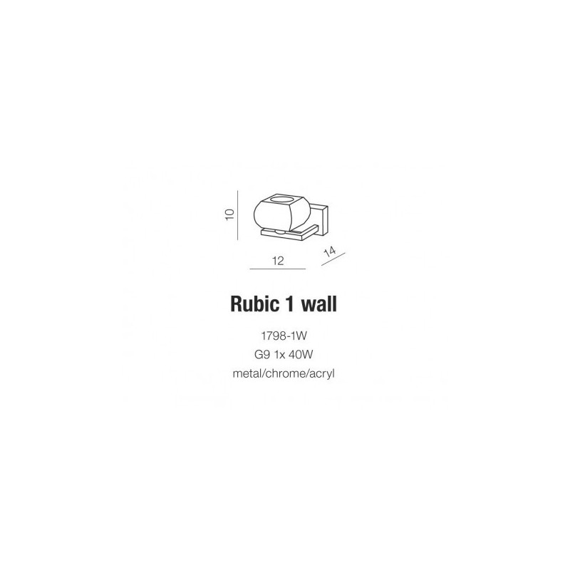 RUBIC 1 KINKIET | Azzardo RUBIC 1 KINKIET | Azzardo