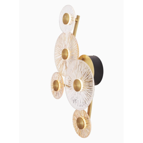 MAXLIGHT W0357 ALLURE 5L | Kinkiet | 25 W | IP20 | złoty matowy