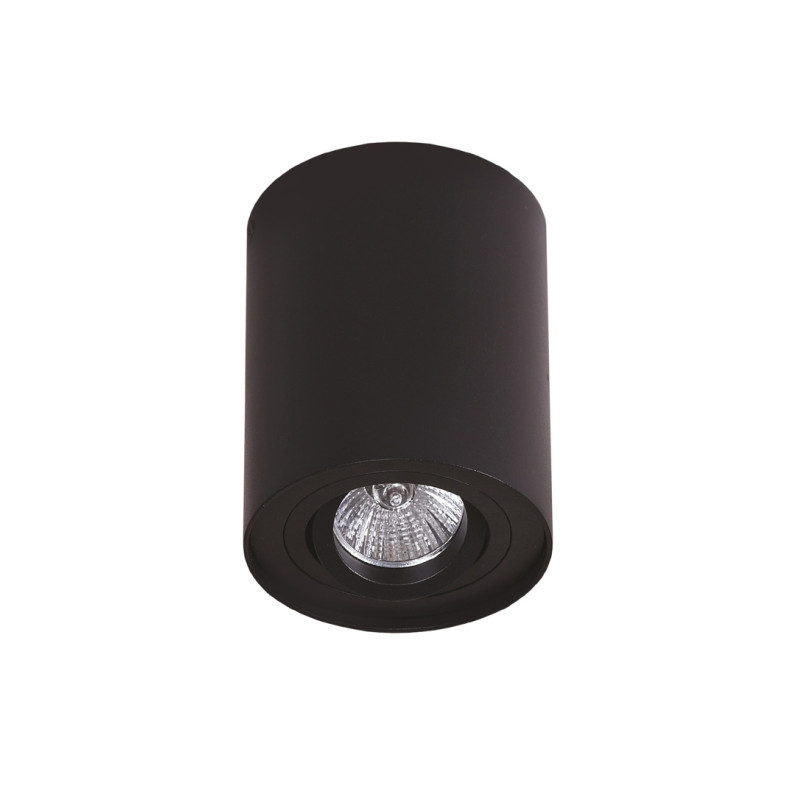 MAXLIGHT C0068 LAMPA SUFITOWA BASIC ROUND CZARNA | GU10