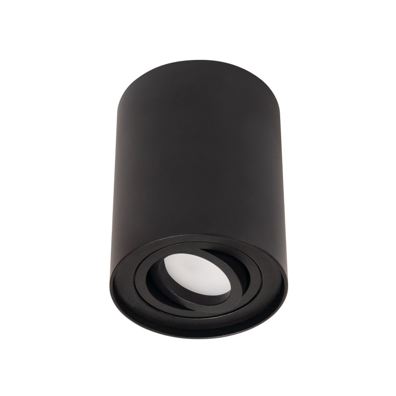 MAXLIGHT C0068 LAMPA SUFITOWA BASIC ROUND CZARNA | GU10
