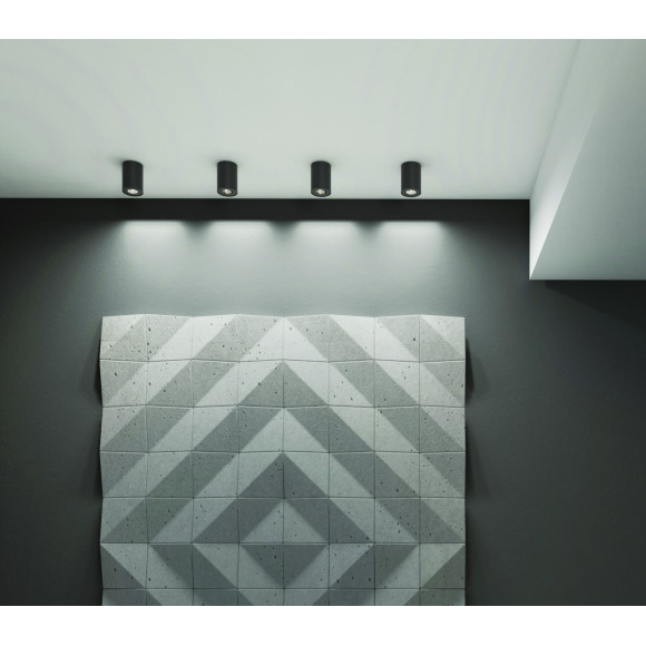 MAXLIGHT C0068 BASIC ROUND CZARNA | Lampa sufitowa | IP20