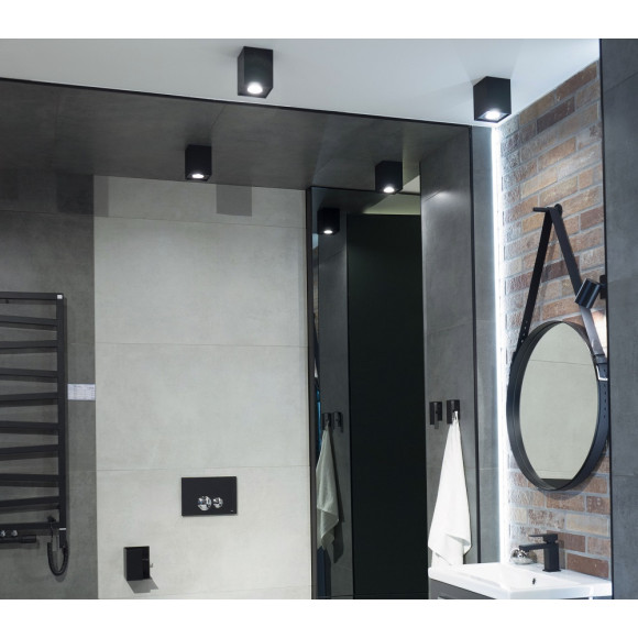 MAXLIGHT C0071 BASIC SQUARE BLACK | Lampa sufitowa | IP20