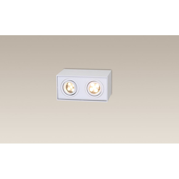 MAXLIGHT C0088 LAMPA SUFITOWA BASIC SQUARE BIAŁA PODWÓJNA