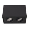 MAXLIGHT C0089 LAMPA SUFITOWA BASIC SQUARE CZARNA PODWÓJNA