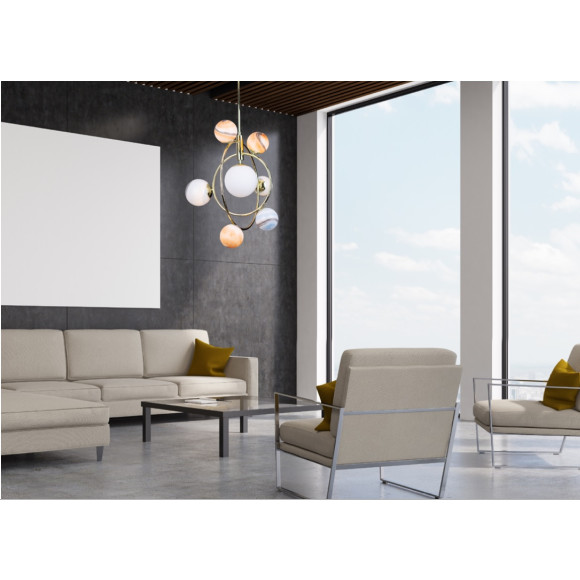 MAXLIGHT P0378 COSMOS | Lampa wisząca | IP20 | złoty