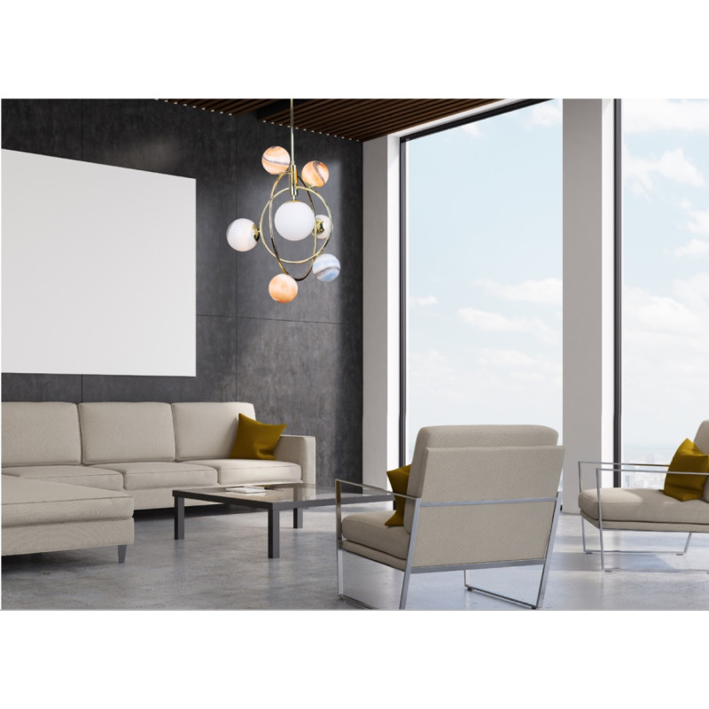 MAXLIGHT P0378 COSMOS | Lampa wisząca | IP20 | złoty