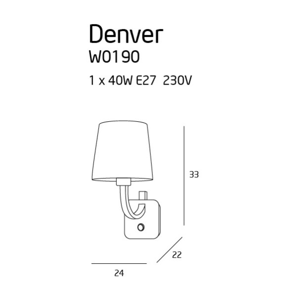 MAXLIGHT W0190 | Kinkiet | IP20