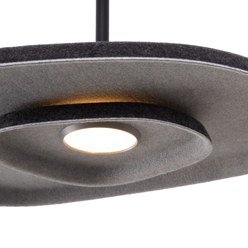 MAXLIGHT P0560 LAMPA WISZACA DEUX BLACK&GREY