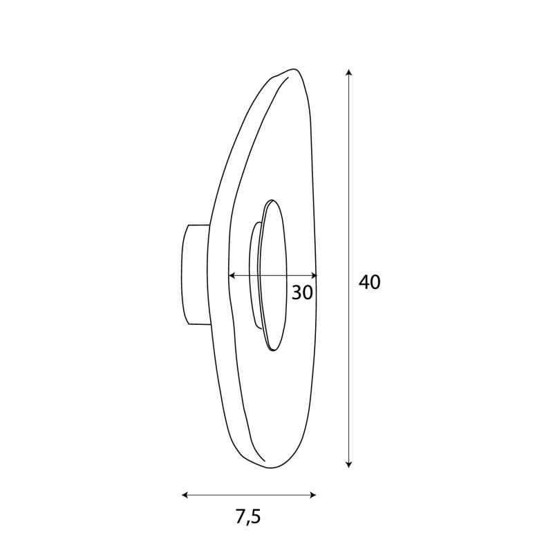 MAXLIGHT W0559 DEUX | Kinkiet | 5 W | IP20 | kremowy + szary