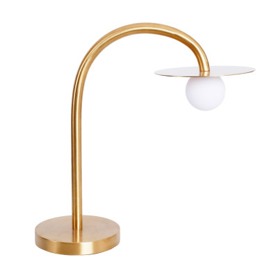 MAXLIGHT T0054 LAMPA STOŁOWA ENIGMA ZŁOTA | LED ZINTEGROWANY