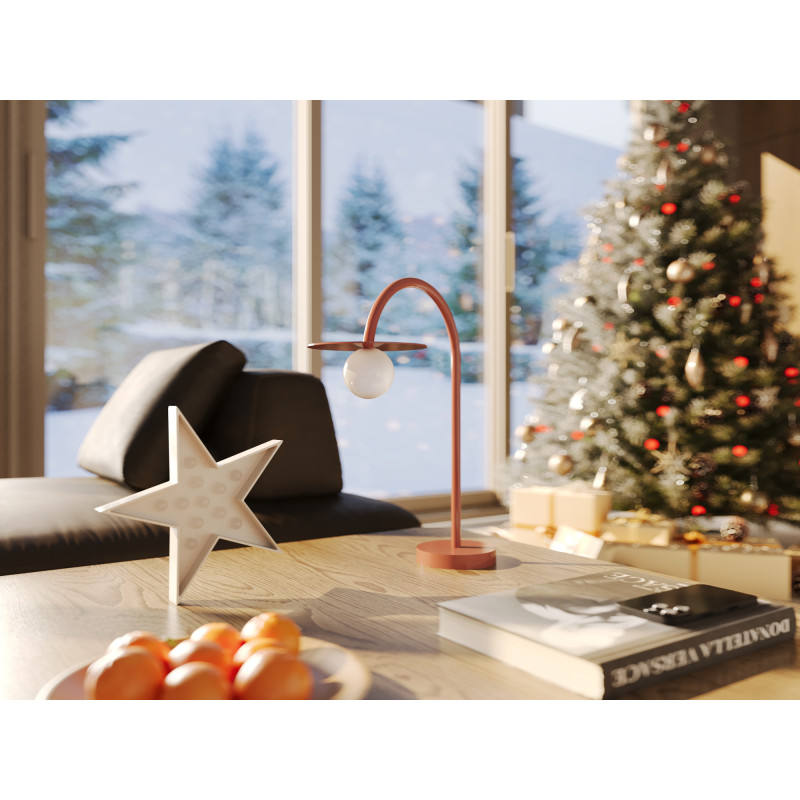 MAXLIGHT T0060 LAMPA STOŁOWA ENIGMA CZERWONA MAXLIGHT T0060 LAMPA STOŁOWA ENIGMA CZERWONA