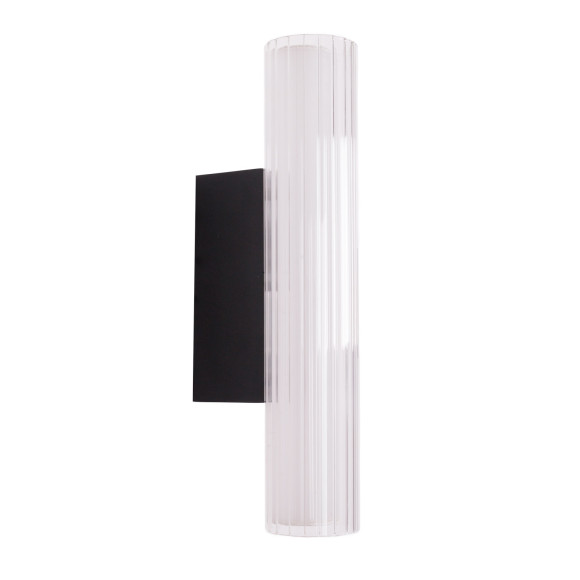 MAXLIGHT W0363 KINKIET FAYETTE 31CM 6W IP44 3000K CZARNY MAXLIGHT W0363 KINKIET FAYETTE 31CM 6W IP44 3000K CZARNY