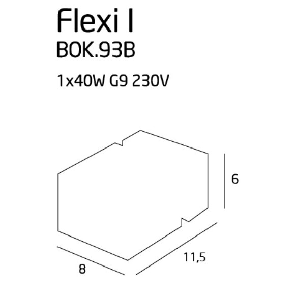 MAXLIGHT BOK.93B FLEXI I KINKIET | G9 | 40.0 W | IP20 MAXLIGHT BOK.93B FLEXI I KINKIET | G9 | 40.0 W | IP20